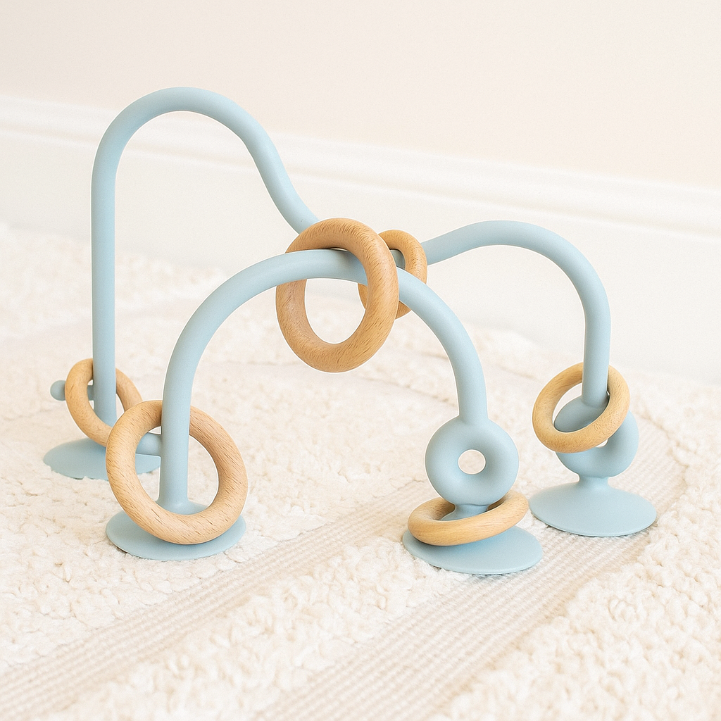 Fesselndes und beruhigendes Saugringspielzeug für Babys