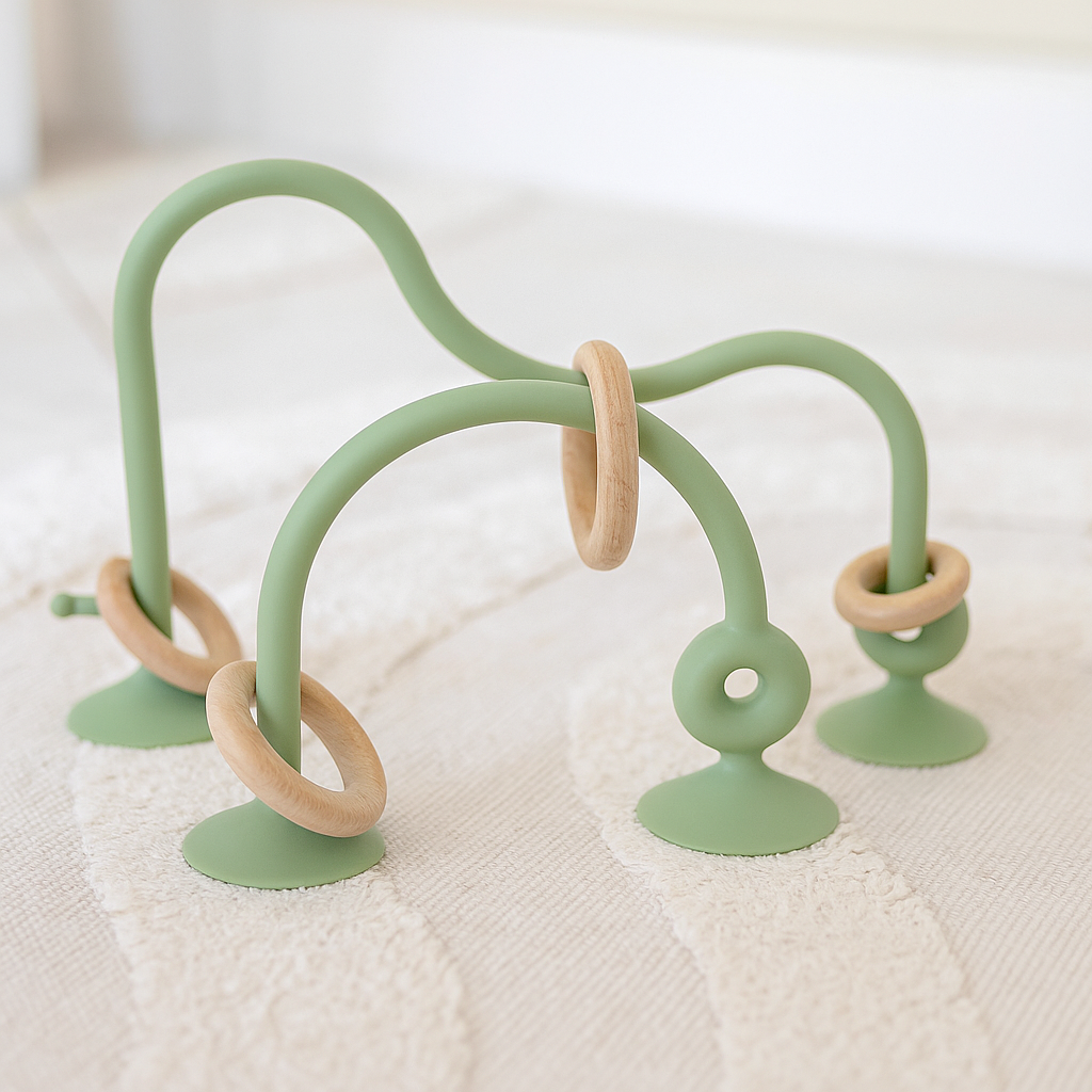 Fesselndes und beruhigendes Saugringspielzeug für Babys