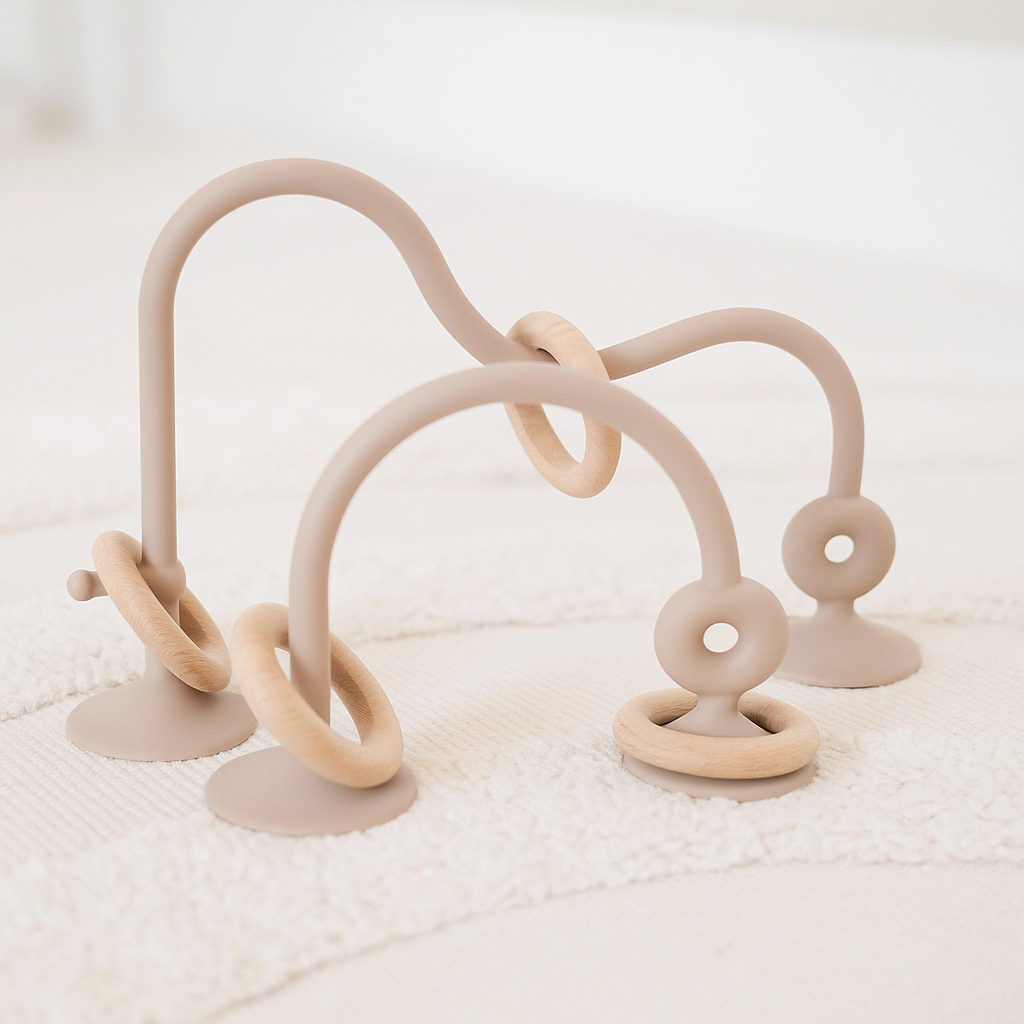 Fesselndes und beruhigendes Saugringspielzeug für Babys