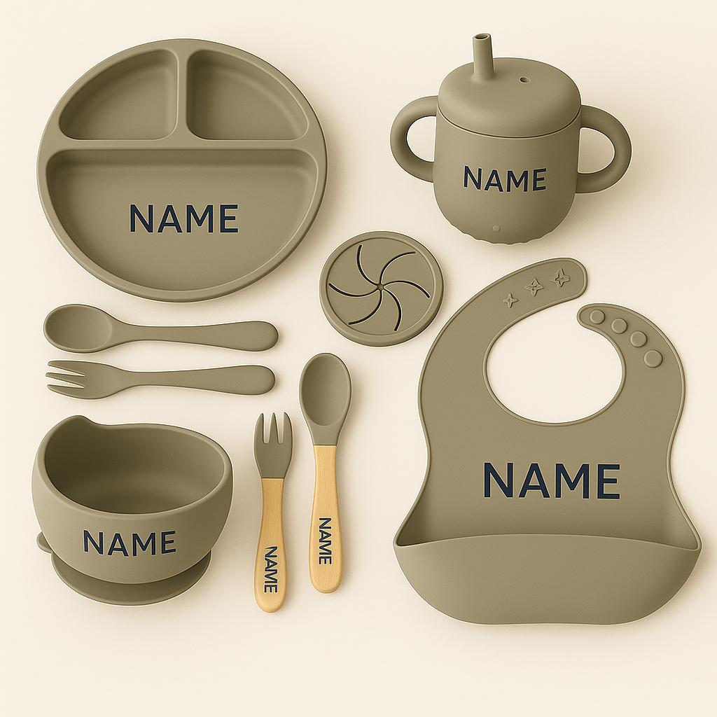 Personalized Mealtime Gift Set - 10 Pieces