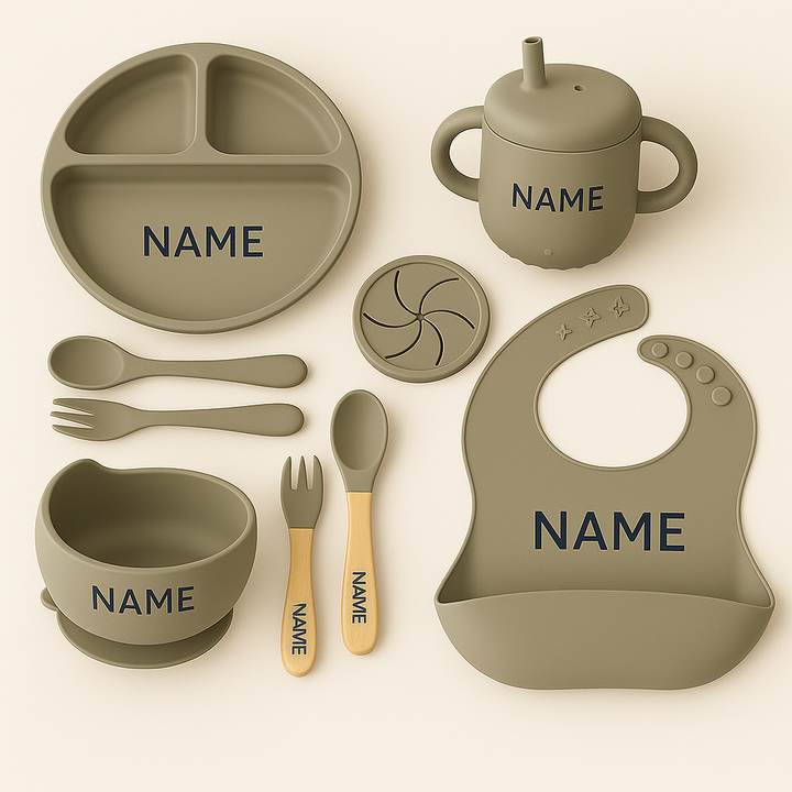 Personalized Mealtime Gift Set - 10 Pieces
