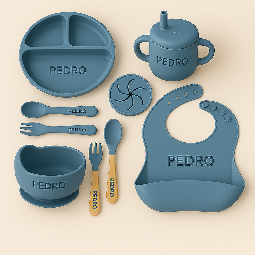 Personalized Mealtime Gift Set - 10 Pieces