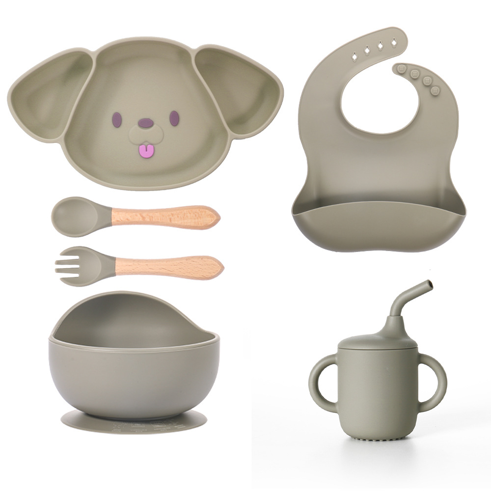 Baby Feeding Set Puppy - 6 Pieces