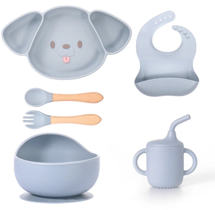 Baby Feeding Set Puppy - 6 Pieces