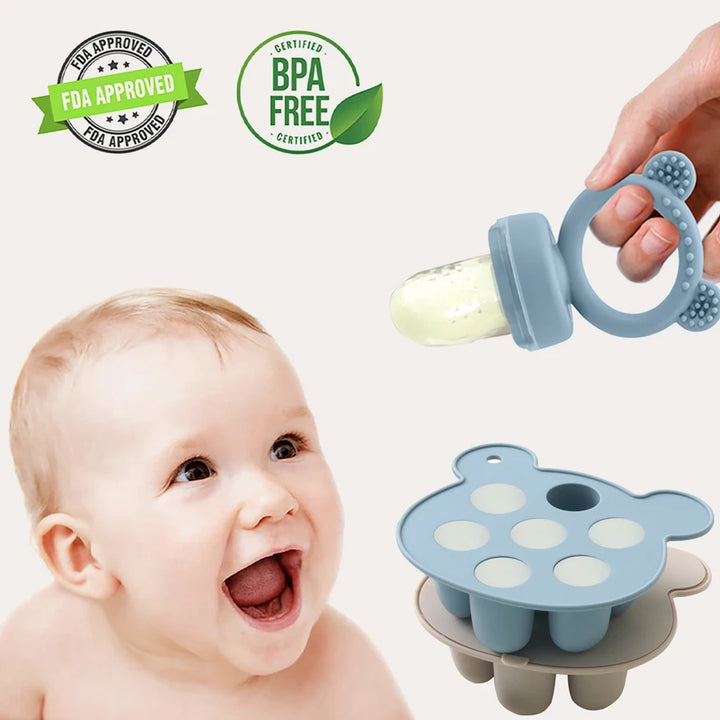 Baby Feeder & Breastmilk Freezer Trays Set