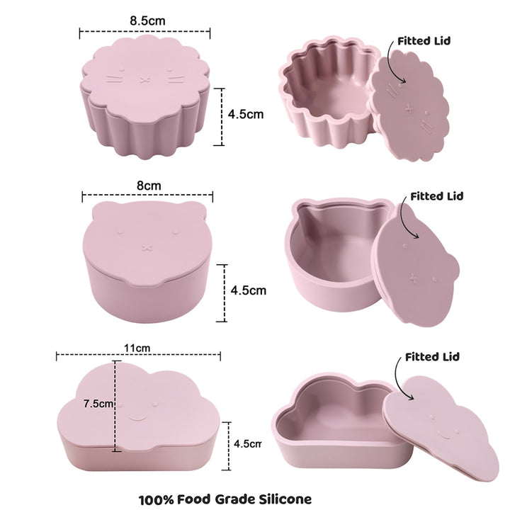 Silicone Snack Box Set (3 pcs)