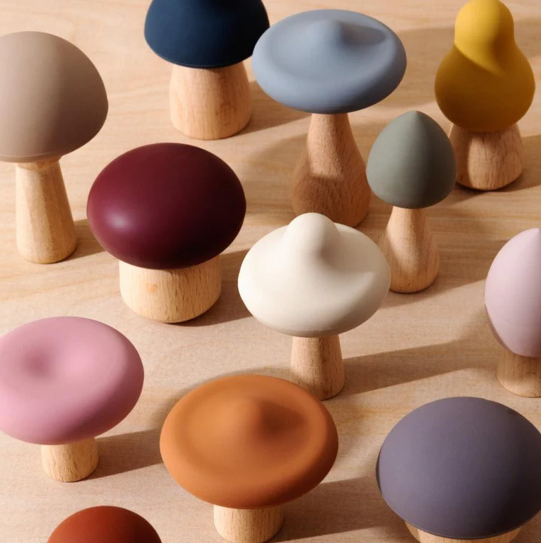 Set of 12 Silicone Cute Mushrooms