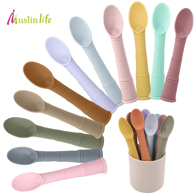 Silicone Feeding Spoon with Suction