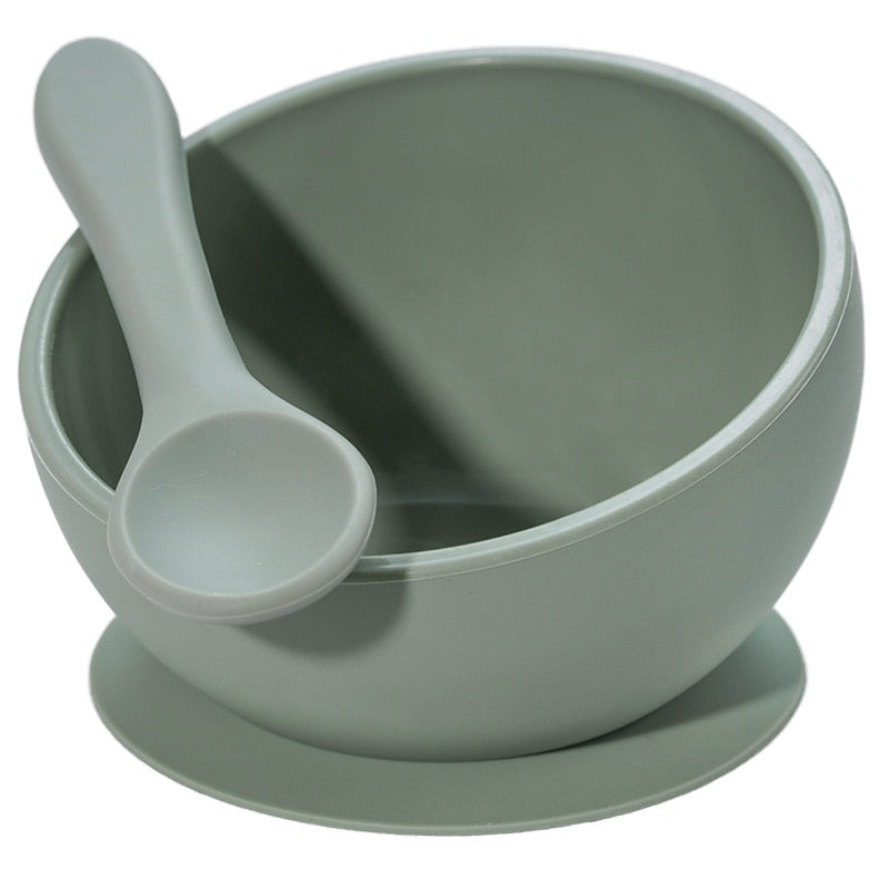 Silcione Bowl + Spoon Set