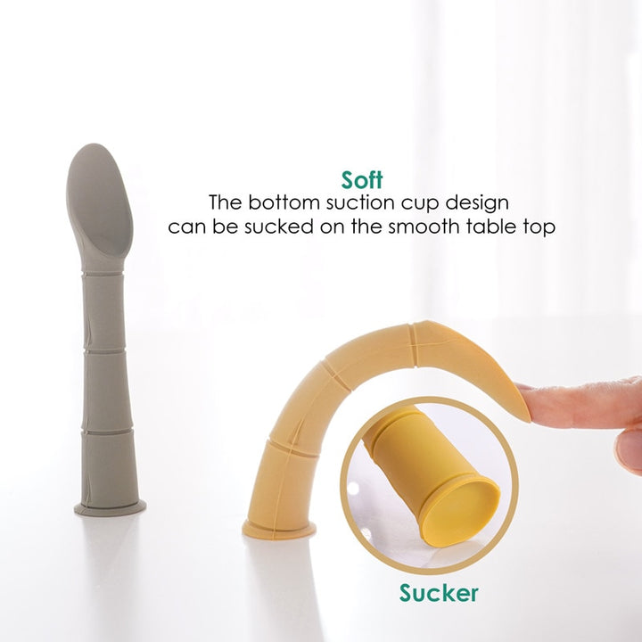 Silicone Feeding Spoon with Suction