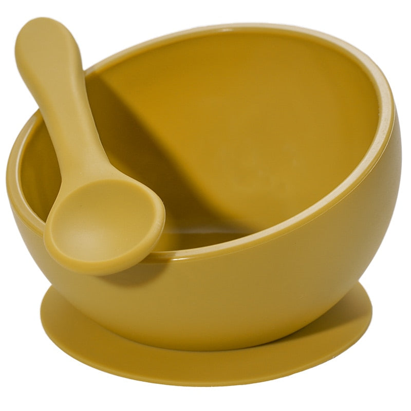 Silcione Bowl + Spoon Set