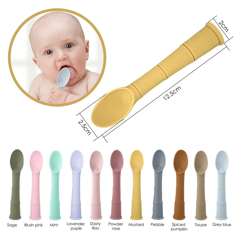 Silicone Feeding Spoon with Suction