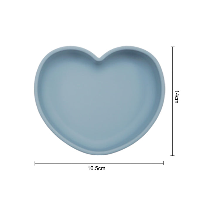 Silicone Suction Plate Heart