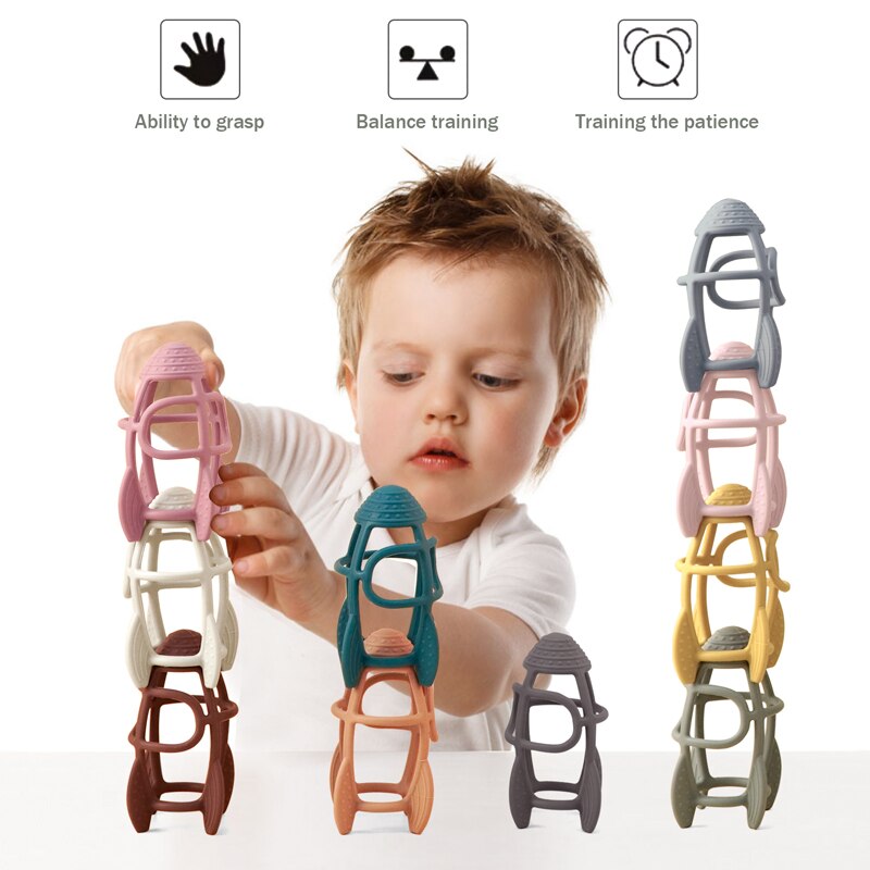 Silicone Teether Toy Airplane