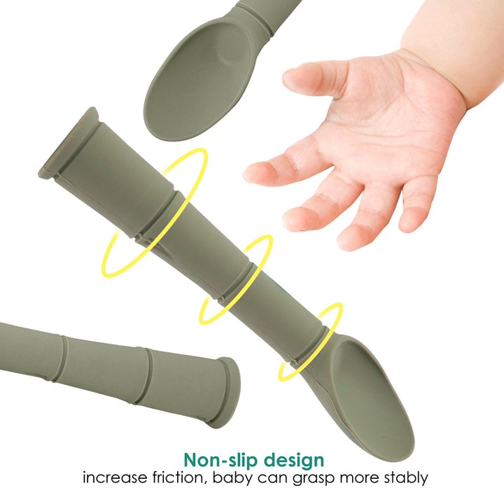 Silicone Feeding Spoon with Suction