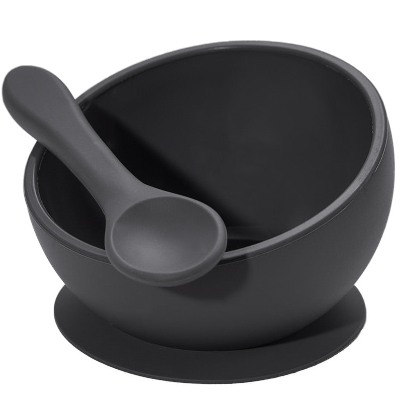 Silcione Bowl + Spoon Set