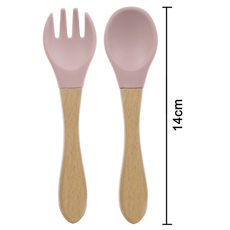 Personalized Beechwood Spoon & Fork