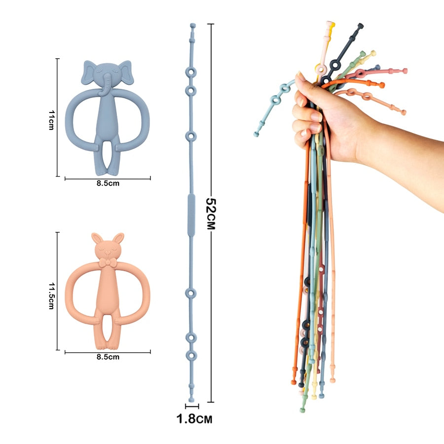 Silikonkette Babyspielzeug Anti-Verlust 