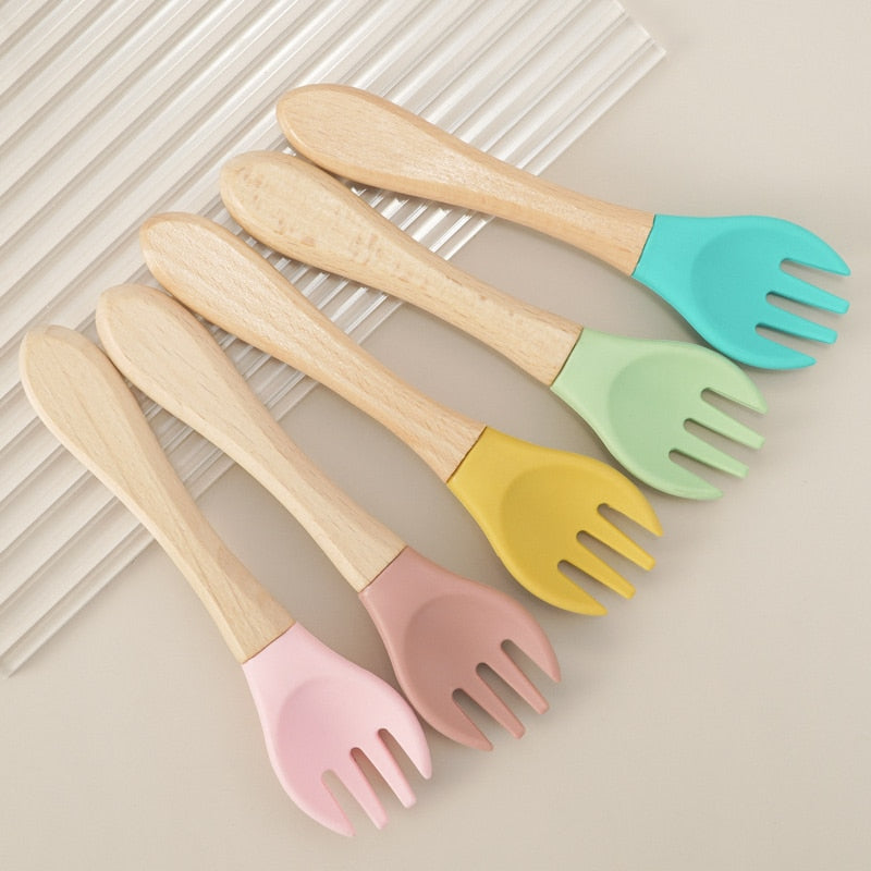 Personalized Beechwood Spoon & Fork